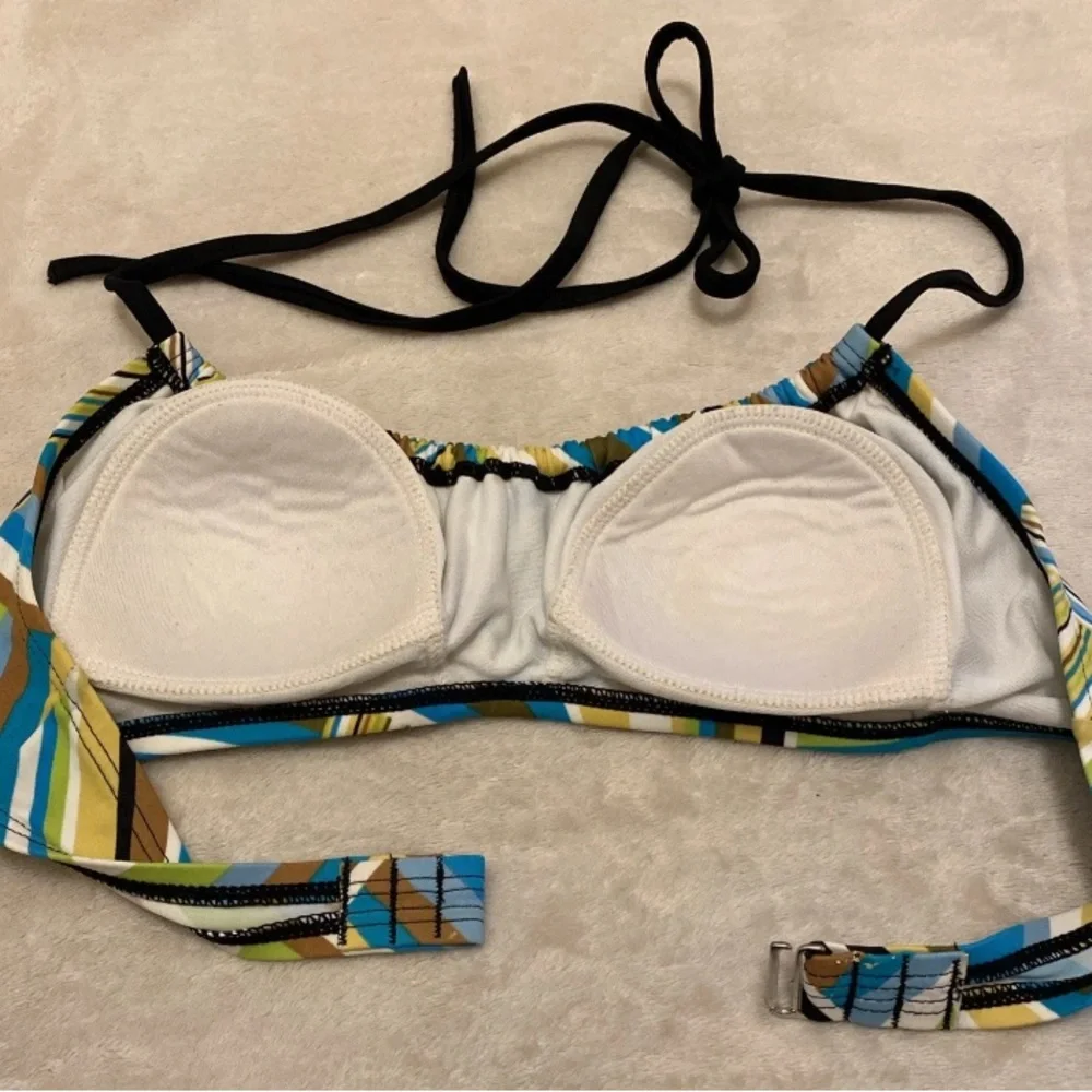 a.n.a Multicolor Striped Bikini Top